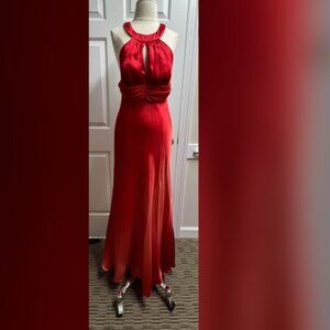 Caché Red Evening Gown Prom dress Size 6